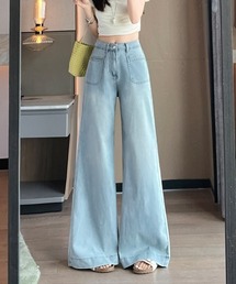 デニムワイドパンツ