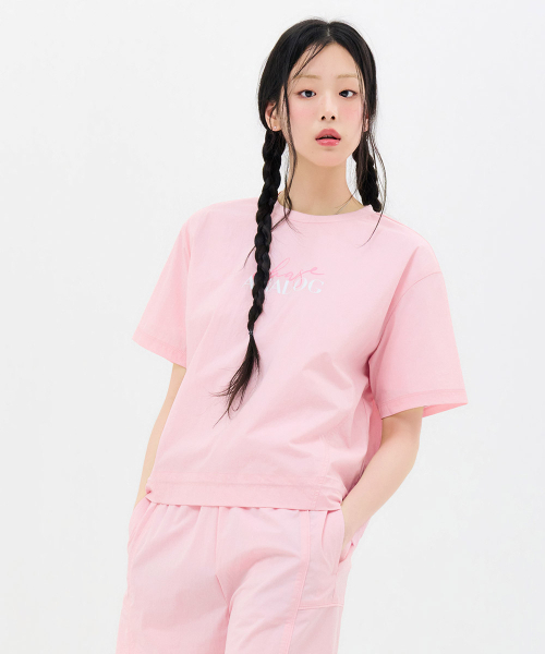 CHASECULT（チェイスカルト）の「レディースストレッチ半袖Tシャツ-FBRG5876D0P（Tシャツ/カットソー・レディース・ピンク・85/90）」の2枚目の写真