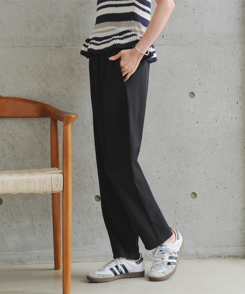 KOBE LETTUCE(コウベレタス)の「選べるワイドorテーパードセンターシームストレッチパンツ(その他パンツ・レディース・アイボリー系/グレー系/キャメル/ブラック系/チャコール/ブラウン系/アイボリー/ブラック・L1/M1/MP/L/M/PM)」の18枚目の写真