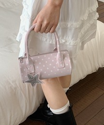 【スターチャーム付き】【スマホ収納可能】2WAYドット柄ミニショルダーバッグ ハンドバッグ