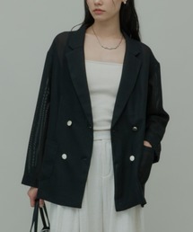 Sheer Mesh Tailored Jacket / シアーメッシュテーラードジャケット
