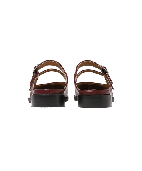 PAES（ペイズ）の「20255_Double Buckle Mule PAES_20255_Double Buckle Mule（その他シューズ・メンズ・ブラック/バーガンディー・23cm/23.5cm/24cm/24.5cm/25cm）」の6枚目の写真
