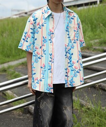 HOOK（フック）の「HOOK -original-　レトロポップ総柄 × ルーズシルエット アロハシャツ（シャツ/ブラウス）」