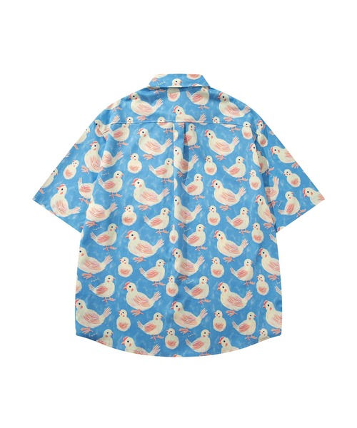 HOOK（フック）の「HOOK -original-　レトロポップ総柄 × ルーズシルエット アロハシャツ（シャツ/ブラウス・メンズ・ブラック/ライトベージュ/ブルー/ダークブルー/グリーン/ホワイト・M/XL/L）」の20枚目の写真