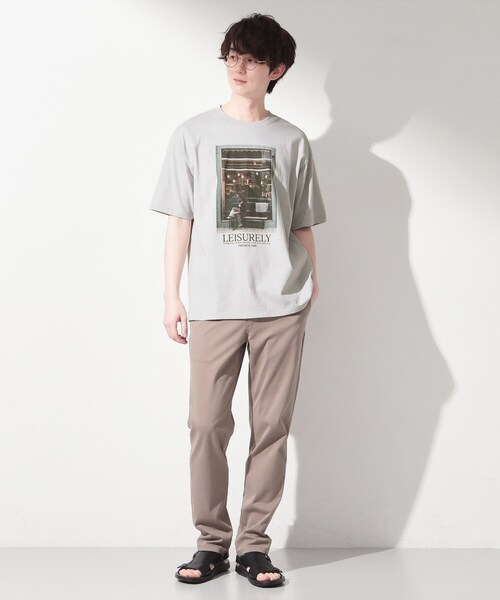 THE SHOP TK (ザ ショップ ティーケー )の「モノクロ フォトグラフィー 半袖Tシャツ 洗濯機OK(Tシャツ/カットソー・メンズ・ライトグレー/オフホワイト/ホワイト系9/ブラック系7・03/02/04)」の15枚目の写真