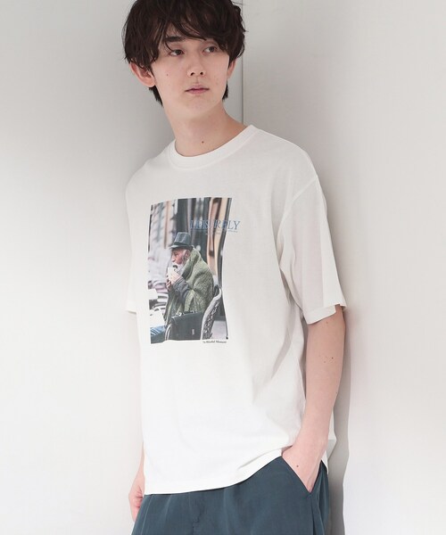 THE SHOP TK (ザ ショップ ティーケー )の「モノクロ フォトグラフィー 半袖Tシャツ 洗濯機OK(Tシャツ/カットソー・メンズ・ライトグレー/オフホワイト/ホワイト系9/ブラック系7・03/02/04)」の18枚目の写真