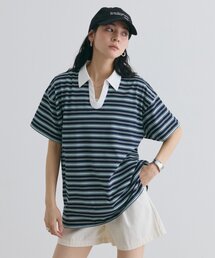 スキッパーボーダーラガー半袖Tシャツ