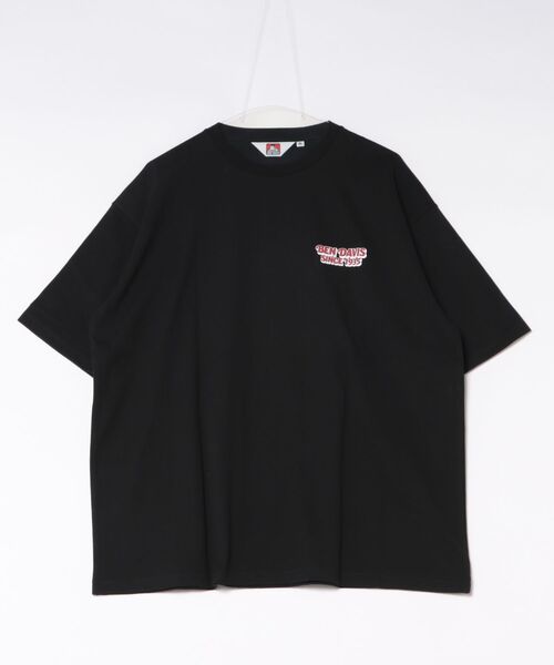 Right-on（ライトオン）の「バック発砲プリンＴシャツ（Tシャツ/カットソー・メンズ・ホワイト/ブラック・M/L/XL）」の2枚目の写真