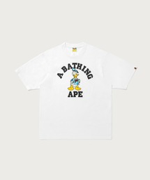 BAPE X DISNEY DONALD DUCK COLLEGE RELAXED FIT TEE