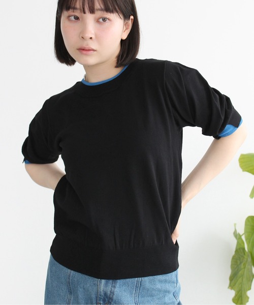 Meli rich(メリーリッチ)の「レイヤード風ボリューム袖プルオーバー(Tシャツ/カットソー・レディース・グレー/アイボリー/ブラック・FREE)」の17枚目の写真