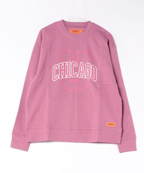 UNIVERSAL OVERALL(ユニバーサルオーバーオール)の「【72】【it】【UNIVERSAL OVERALL】U/CHICAGO SWEAT ST(スウェット・メンズ・オリーブ/ヘザーグレー/パープル/ネイビー・X-LARGE/MEDIUM/LARGE)」の4枚目の写真