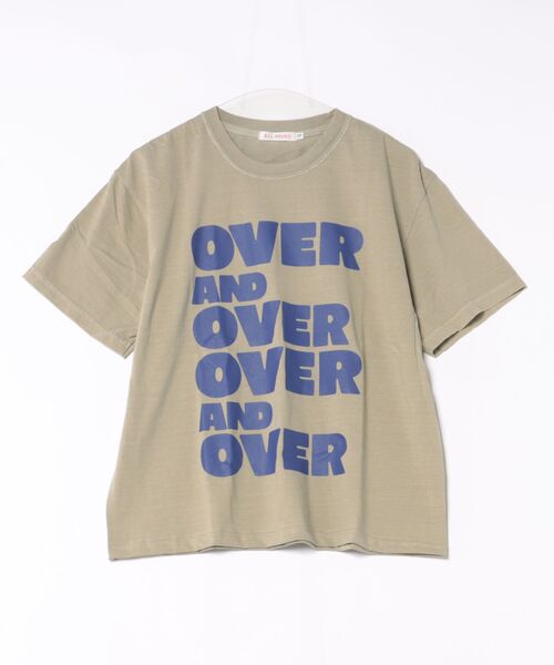 Scrap Book(スクラップブック)の「【ALL HOURS】6.1OZ PIGMENT DYED OVER AND OVER(Tシャツ/カットソー・レディース・グレー系その他/グリーン系その他・1)」の2枚目の写真