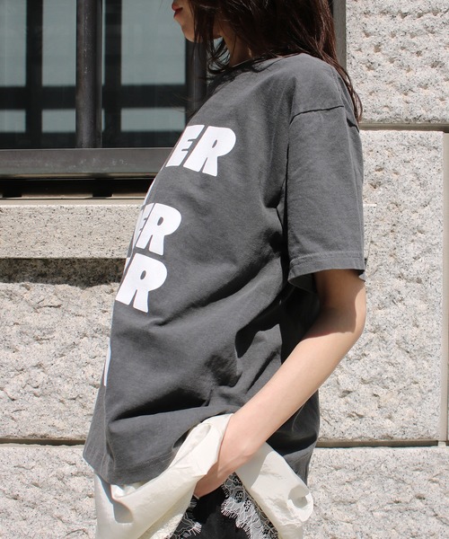 Scrap Book(スクラップブック)の「【ALL HOURS】6.1OZ PIGMENT DYED OVER AND OVER(Tシャツ/カットソー・レディース・グレー系その他/グリーン系その他・1)」の5枚目の写真