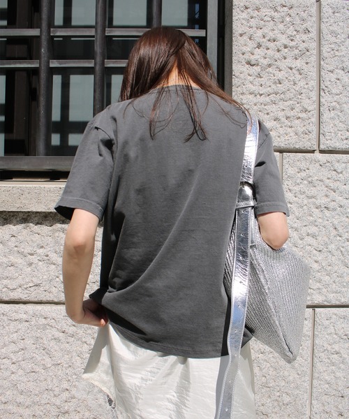 Scrap Book(スクラップブック)の「【ALL HOURS】6.1OZ PIGMENT DYED OVER AND OVER(Tシャツ/カットソー・レディース・グレー系その他/グリーン系その他・1)」の6枚目の写真