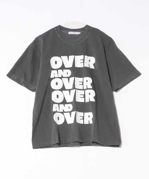Scrap Book(スクラップブック)の「【ALL HOURS】6.1OZ PIGMENT DYED OVER AND OVER(Tシャツ/カットソー・レディース・グレー系その他/グリーン系その他・1)」の7枚目の写真