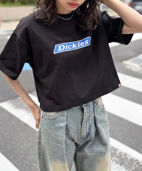 Dickies(ディッキーズ)の「【Dickies】天竺アイコンロゴ ショートスリーブTee 5287-5700 MNY(Tシャツ/カットソー・レディース・ホワイト/ブラック・M)」の11枚目の写真