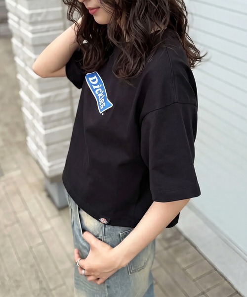 Dickies(ディッキーズ)の「【Dickies】天竺アイコンロゴ ショートスリーブTee 5287-5700 MNY(Tシャツ/カットソー・レディース・ホワイト/ブラック・M)」の13枚目の写真