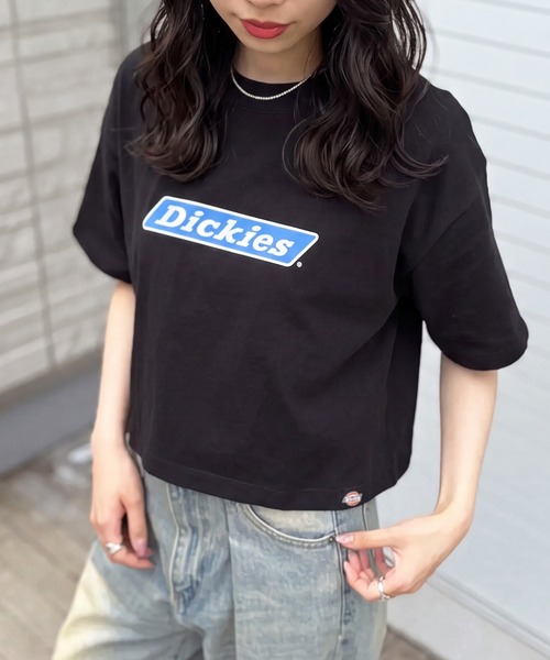Dickies(ディッキーズ)の「【Dickies】天竺アイコンロゴ ショートスリーブTee 5287-5700 MNY(Tシャツ/カットソー・レディース・ホワイト/ブラック・M)」の12枚目の写真