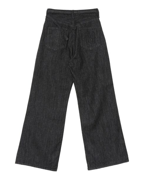 LAGUNAMOON(ラグナムーン)の「LMロゴセミワイドデニムパンツ 【夏服】(デニムパンツ・レディース・ブラック/インディゴブルー/ライトブルー・SMALL/MEDIUM)」の11枚目の写真