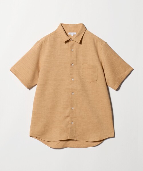 A DAY IN THE LIFE UNITED ARROWS(アデイインザライフユナイテッドアローズ)の「リネンライク スラブオックスフォード レギュラーカラーシャツ-吸水速乾・通気性-<A DAY IN THE LIFE>(シャツ/ブラウス・メンズ・ネイビー/オレンジ/ナチュラル・M/L/S)」の3枚目の写真
