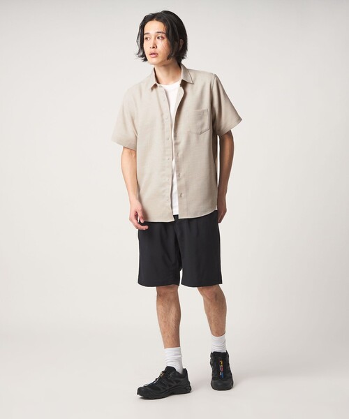 A DAY IN THE LIFE UNITED ARROWS(アデイインザライフユナイテッドアローズ)の「リネンライク スラブオックスフォード レギュラーカラーシャツ-吸水速乾・通気性-<A DAY IN THE LIFE>(シャツ/ブラウス・メンズ・ネイビー/オレンジ/ナチュラル・M/L/S)」の6枚目の写真