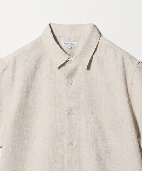 A DAY IN THE LIFE UNITED ARROWS(アデイインザライフユナイテッドアローズ)の「リネンライク スラブオックスフォード レギュラーカラーシャツ-吸水速乾・通気性-<A DAY IN THE LIFE>(シャツ/ブラウス・メンズ・ネイビー/オレンジ/ナチュラル・M/L/S)」の18枚目の写真