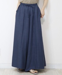 たっぷり贅沢用尺使い きれいめスカーチョ ワイドパンツ