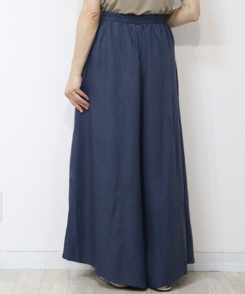 DISKEEN SURE(ディスキーンシュアー)の「たっぷり贅沢用尺使い きれいめスカーチョ ワイドパンツ(その他パンツ・レディース・ブルー/ベージュ/チャコール/ネイビー/ブラック/キャメル・FREE)」の16枚目の写真