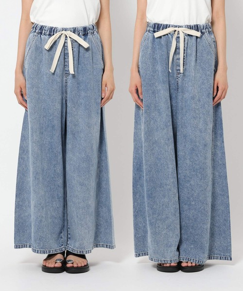 LEPSIM(レプシィム)の「スーパーワイドデニムパンツ 878906(デニムパンツ・レディース・ブルー/ブラック/インディゴブルー・TALL/FREE)」の11枚目の写真