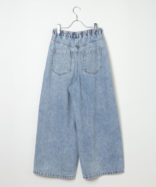 LEPSIM(レプシィム)の「スーパーワイドデニムパンツ 878906(デニムパンツ・レディース・ブルー/ブラック/インディゴブルー・TALL/FREE)」の12枚目の写真
