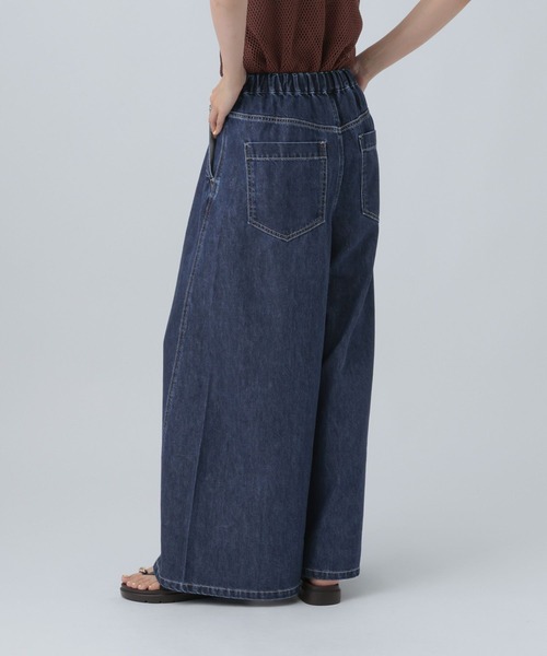 LEPSIM(レプシィム)の「スーパーワイドデニムパンツ 878906(デニムパンツ・レディース・ブルー/ブラック/インディゴブルー・TALL/FREE)」の6枚目の写真