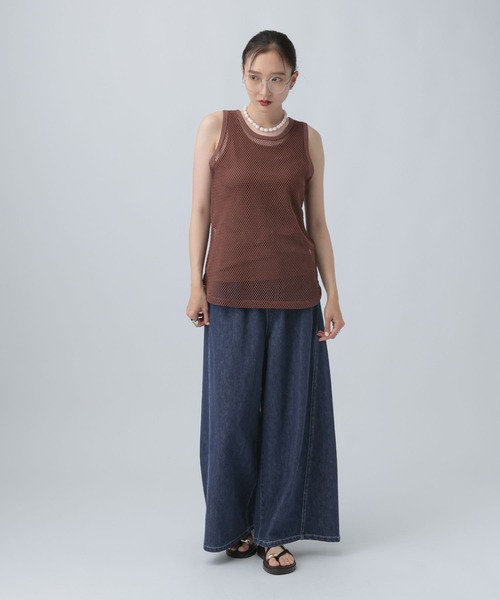 LEPSIM(レプシィム)の「スーパーワイドデニムパンツ 878906(デニムパンツ・レディース・ブルー/ブラック/インディゴブルー・TALL/FREE)」の7枚目の写真