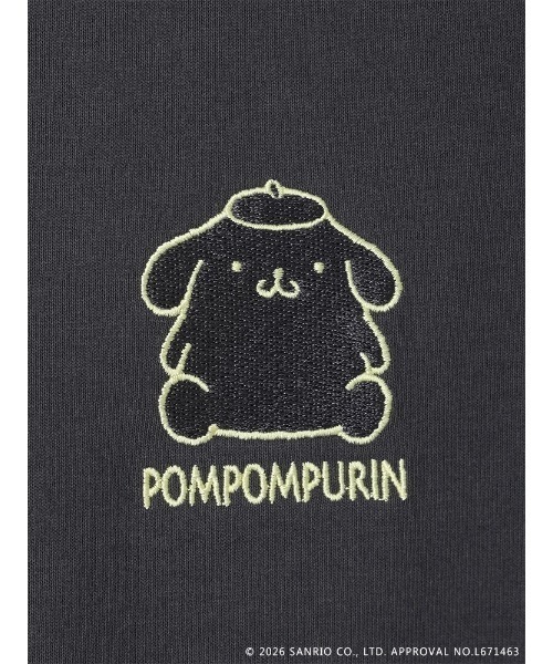 sanrio(サンリオ)の「【サンリオキャラクターズ】【大きいサイズ】クルーネック刺繍Tシャツ(Tシャツ/カットソー・レディース・パープル/ブラック/ダークグレー・XX-LARGE/XXX-LARGE)」の16枚目の写真