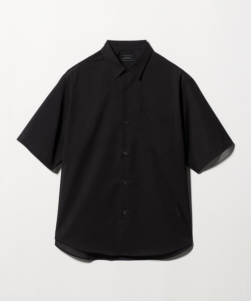 green label relaxing(グリーンレーベルリラクシング)の「ウォッシャブル TW サイロ ジャストルーズ レギュラーカラー 半袖 シャツ -通気性・接触冷感-(シャツ/ブラウス・メンズ・ダークブラウン/ネイビー/ケリーグリーン・M/L/S/XL)」の12枚目の写真