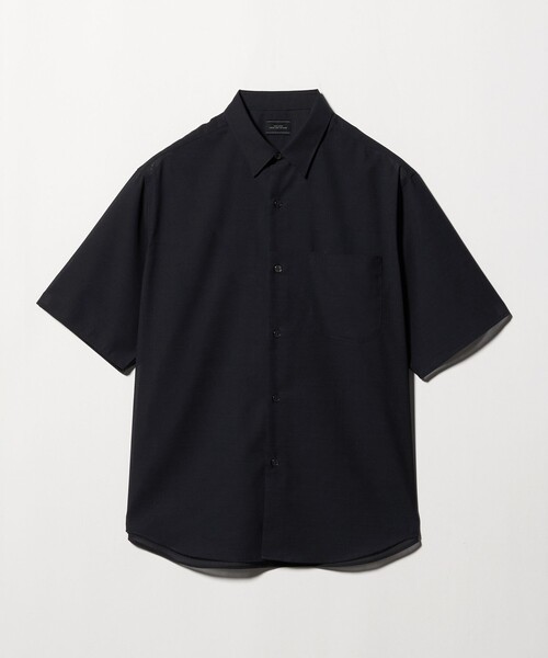 green label relaxing(グリーンレーベルリラクシング)の「ウォッシャブル TW サイロ ジャストルーズ レギュラーカラー 半袖 シャツ -通気性・接触冷感-(シャツ/ブラウス・メンズ・ダークブラウン/ネイビー/ケリーグリーン・M/L/S/XL)」の15枚目の写真