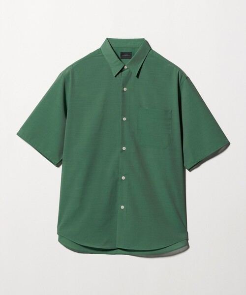 green label relaxing(グリーンレーベルリラクシング)の「ウォッシャブル TW サイロ ジャストルーズ レギュラーカラー 半袖 シャツ -通気性・接触冷感-(シャツ/ブラウス・メンズ・ダークブラウン/ネイビー/ケリーグリーン・M/L/S/XL)」の18枚目の写真