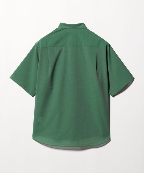 green label relaxing(グリーンレーベルリラクシング)の「ウォッシャブル TW サイロ ジャストルーズ レギュラーカラー 半袖 シャツ -通気性・接触冷感-(シャツ/ブラウス・メンズ・ダークブラウン/ネイビー/ケリーグリーン・M/L/S/XL)」の19枚目の写真