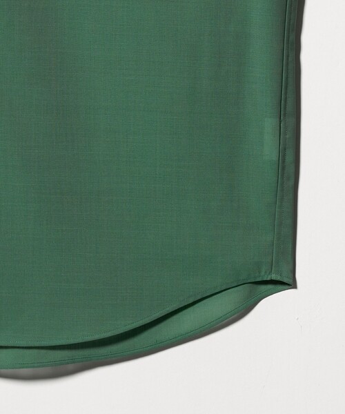 green label relaxing(グリーンレーベルリラクシング)の「ウォッシャブル TW サイロ ジャストルーズ レギュラーカラー 半袖 シャツ -通気性・接触冷感-(シャツ/ブラウス・メンズ・ダークブラウン/ネイビー/ケリーグリーン・M/L/S/XL)」の22枚目の写真