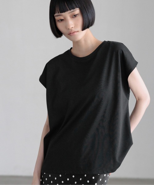 LOWRYS FARM(ローリーズファーム)の「【接触冷感】ベーシックノースリーブ 1043004(Tシャツ/カットソー・レディース・ピンク/ブルー/ホワイト/ブラック・FREE)」の3枚目の写真