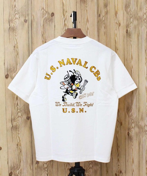AVIREX(アヴィレックス)の「U.S. NAVAL CBs FLOCKY T-SHIRT(Tシャツ/カットソー・メンズ・ホワイト/ネイビー/ブラック・M/L/XL/XXL)」の13枚目の写真