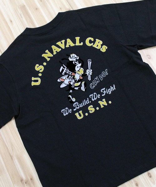 AVIREX(アヴィレックス)の「U.S. NAVAL CBs FLOCKY T-SHIRT(Tシャツ/カットソー・メンズ・ホワイト/ネイビー/ブラック・M/L/XL/XXL)」の19枚目の写真