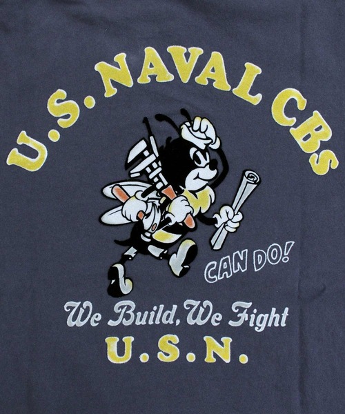AVIREX(アヴィレックス)の「U.S. NAVAL CBs FLOCKY T-SHIRT(Tシャツ/カットソー・メンズ・ホワイト/ネイビー/ブラック・M/L/XL/XXL)」の11枚目の写真