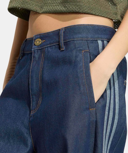 adidas（アディダス）の「ADIBREAK MID RISE WIDE LEG DENIM PANT / アディダスオリジナルス adidas Originals（デニムパンツ・レディース・ブルー・27/30/26/30/25/30/24/30/31W 30L/29/30/28/30/30W 30L/32W 30L）」の4枚目の写真