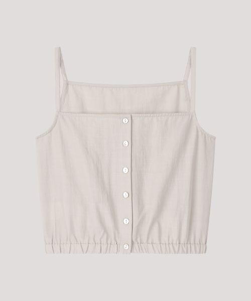 THE LILLE（ザ リル）の「Button Sleeveless Blouse_Beige（シャツ/ブラウス・レディース・その他・FREE）」の2枚目の写真