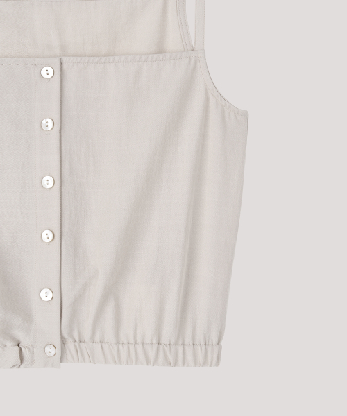 THE LILLE（ザ リル）の「Button Sleeveless Blouse_Beige（シャツ/ブラウス・レディース・その他・FREE）」の4枚目の写真