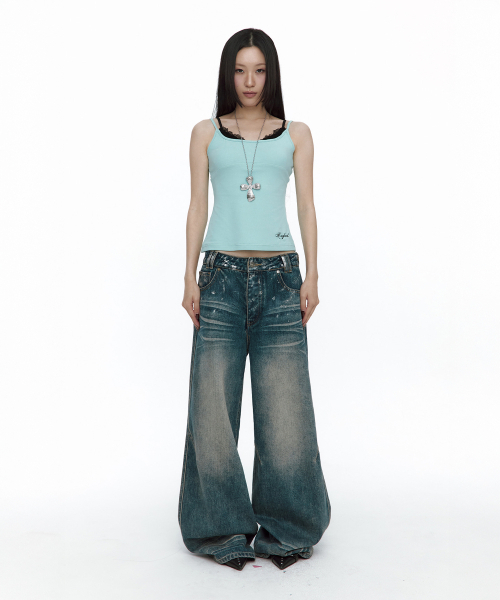 ROUGHNECK(ラフネック)の「Silver Painting Denim(デニムパンツ・レディース・その他・MEDIUM/SMALL)」の2枚目の写真