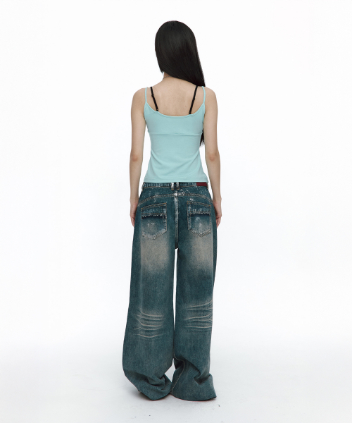 ROUGHNECK(ラフネック)の「Silver Painting Denim(デニムパンツ・レディース・その他・MEDIUM/SMALL)」の4枚目の写真