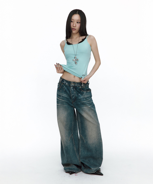 ROUGHNECK(ラフネック)の「Silver Painting Denim(デニムパンツ・レディース・その他・MEDIUM/SMALL)」の6枚目の写真
