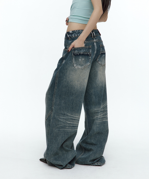 ROUGHNECK(ラフネック)の「Silver Painting Denim(デニムパンツ・レディース・その他・MEDIUM/SMALL)」の11枚目の写真