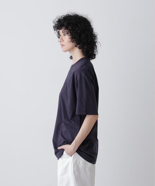 Y（ワイ）の「Ｙ / ORGANIC COTTON JERSEY SHORT SLEEVE T-SHIRT（Tシャツ/カットソー・メンズ・ホワイト/ネイビー・MEDIUM/SMALL/LARGE）」の5枚目の写真